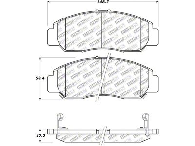 StopTech Street Select Brake Pads - Front - 305.09590
