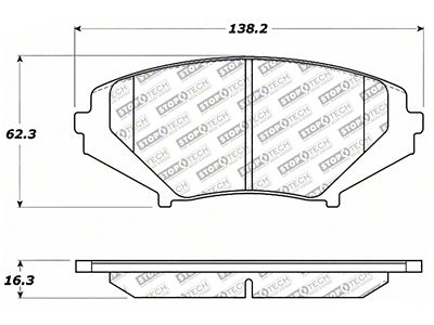 StopTech Street Select Brake Pads - Front - 305.10090