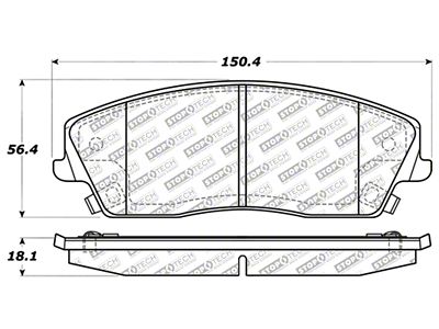StopTech Street Select Brake Pads - Front - 305.10560