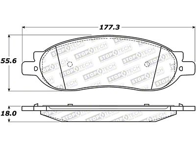 StopTech Street Select Brake Pads - Front - 305.10680