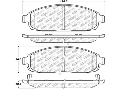 StopTech Street Select Brake Pads - Front - 305.10800