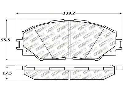 StopTech Street Select Brake Pads - Front - 305.12100