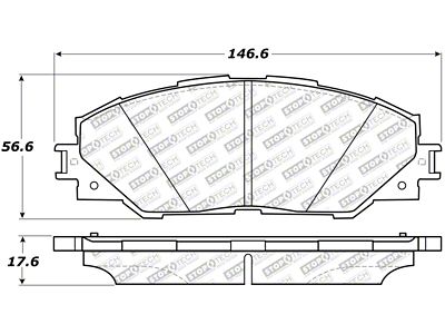 StopTech Street Select Brake Pads - Front - 305.12110