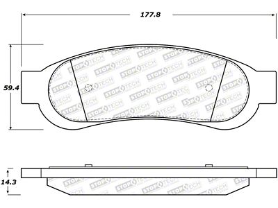 StopTech Street Select Brake Pads - Front - 305.13340