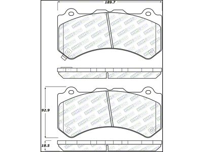 StopTech Street Select Brake Pads - Front - 305.13820