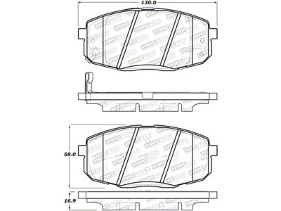 StopTech Street Select Brake Pads - Front - 305.13970