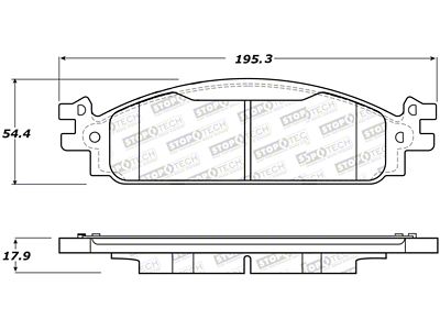 StopTech Street Select Brake Pads - Front - 305.15080