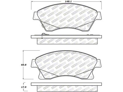 StopTech Street Select Brake Pads - Front - 305.15220