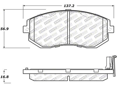 StopTech Street Select Brake Pads - Front - 305.15390