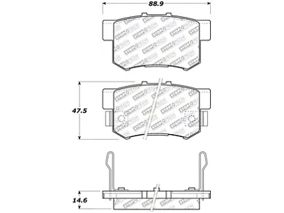 StopTech Street Select Brake Pads - Front/Rear - 305.05370