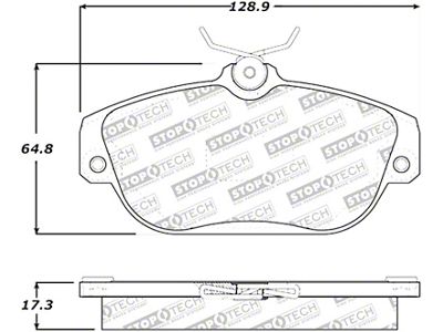 StopTech Street Select Brake Pads - Front/Rear - 305.05420