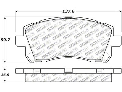 StopTech Street Select Brake Pads - Front/Rear - 305.07210