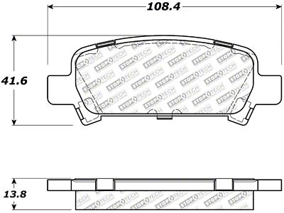 StopTech Street Select Brake Pads - Front/Rear - 305.07700