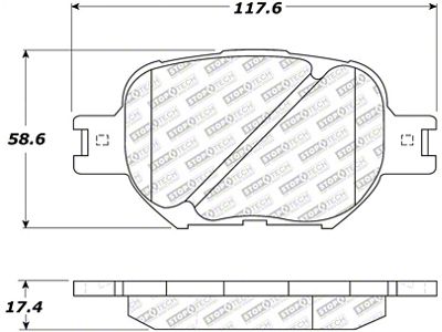 StopTech Street Select Brake Pads - Front/Rear - 305.08170
