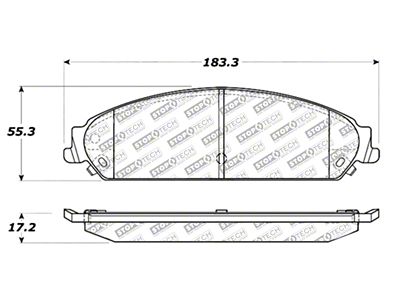 StopTech Street Select Brake Pads - Front/Rear - 305.10580