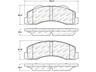 StopTech Street Select Brake Pads - Front/Rear - 305.14140