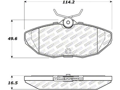StopTech Street Select Brake Pads Rear - 00-06 Lincoln LS - 305.08060