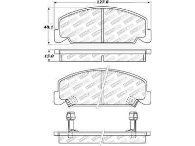 StopTech Street Select Brake Pads - Front - 305.02730