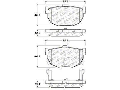 StopTech Street Select Brake Pads - Rear - 305.03230