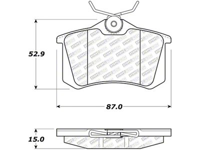 StopTech Street Select Brake Pads - Rear - 305.03400