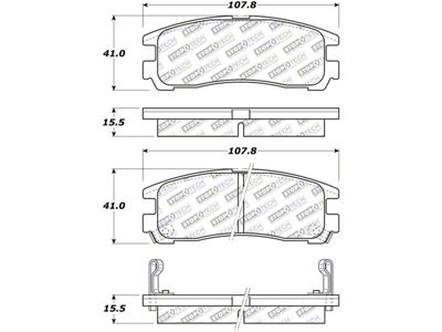 StopTech Street Select Brake Pads - Rear - 305.03830