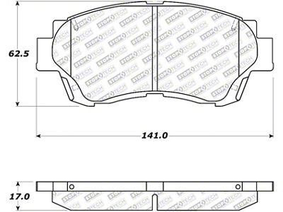 StopTech Street Select Brake Pads - Rear - 305.04760
