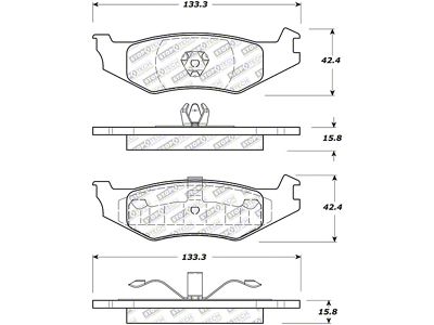 StopTech Street Select Brake Pads - Rear - 305.05120