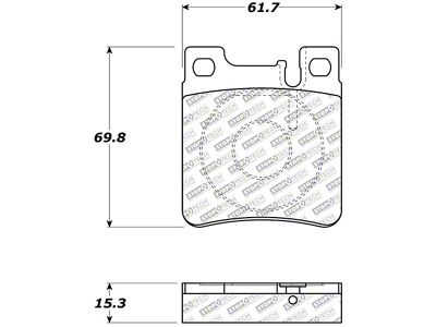 StopTech Street Select Brake Pads - Rear - 305.06030