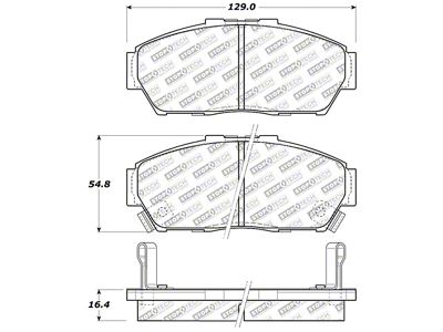 StopTech Street Select Brake Pads - Rear - 305.06170