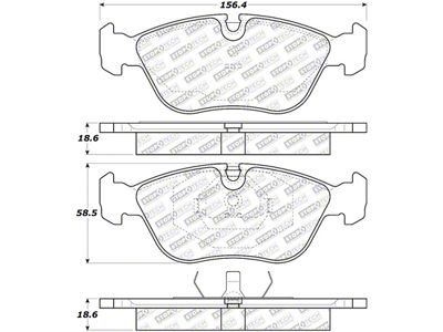 StopTech Street Select Brake Pads - Rear - 305.06180