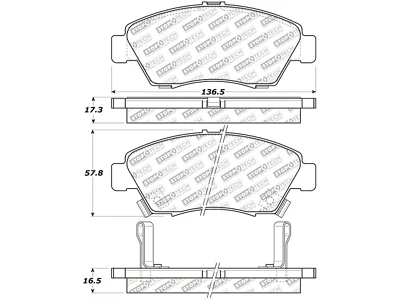 StopTech Street Select Brake Pads - Rear - 305.06210
