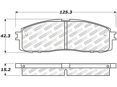 StopTech Street Select Brake Pads - Rear - 305.06220