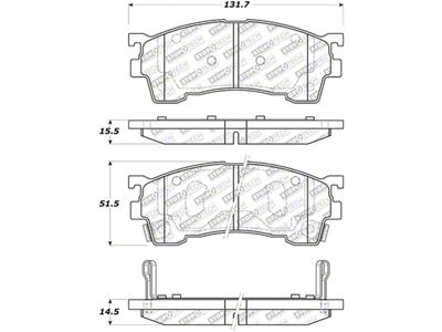 StopTech Street Select Brake Pads - Rear - 305.06370