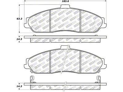 StopTech Street Select Brake Pads - Rear - 305.07310
