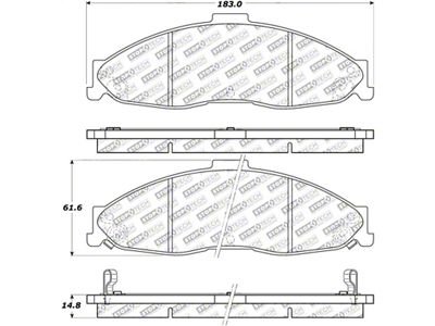 StopTech Street Select Brake Pads - Rear - 305.07490