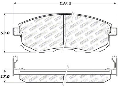 StopTech Street Select Brake Pads - Rear - 305.08150