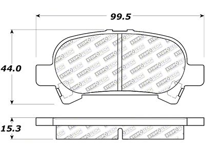 StopTech Street Select Brake Pads - Rear - 305.08280