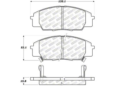 StopTech Street Select Brake Pads - Front - 305.08290