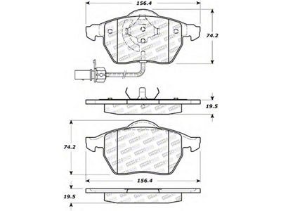 StopTech Street Select Brake Pads - Rear - 305.08400