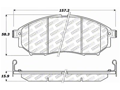 StopTech Street Select Brake Pads - Rear - 305.08880