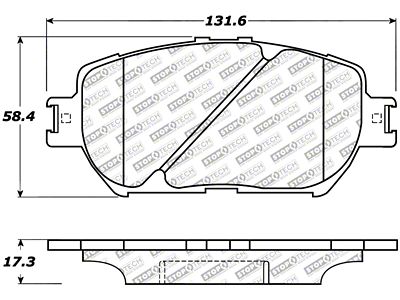 StopTech Street Select Brake Pads - Rear - 305.09080