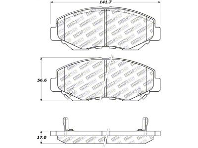 StopTech Street Select Brake Pads - Front - 305.09140