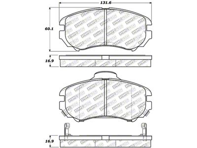 StopTech Street Select Brake Pads - Front - 305.09240
