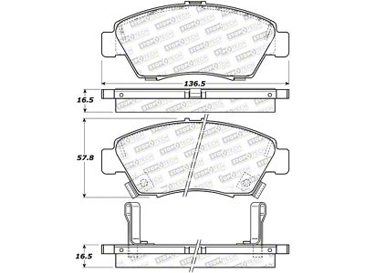 StopTech Street Select Brake Pads - Rear - 305.09480