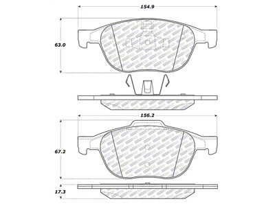 StopTech Street Select Brake Pads - Rear - 305.10440