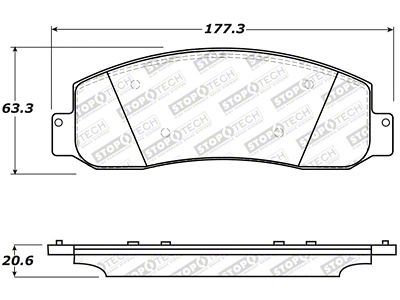 StopTech Street Select Brake Pads - Rear - 305.10690