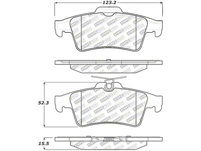 StopTech Street Select Brake Pads - Rear - 305.10950