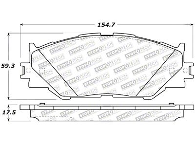 StopTech Street Select Brake Pads - Rear - 305.11780