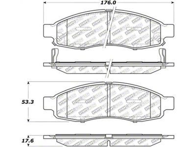 StopTech Street Select Brake Pads - Rear - 305.11830