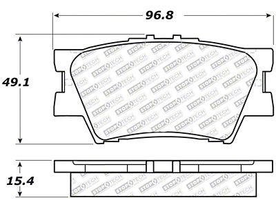 StopTech Street Select Brake Pads - Rear - 305.12120